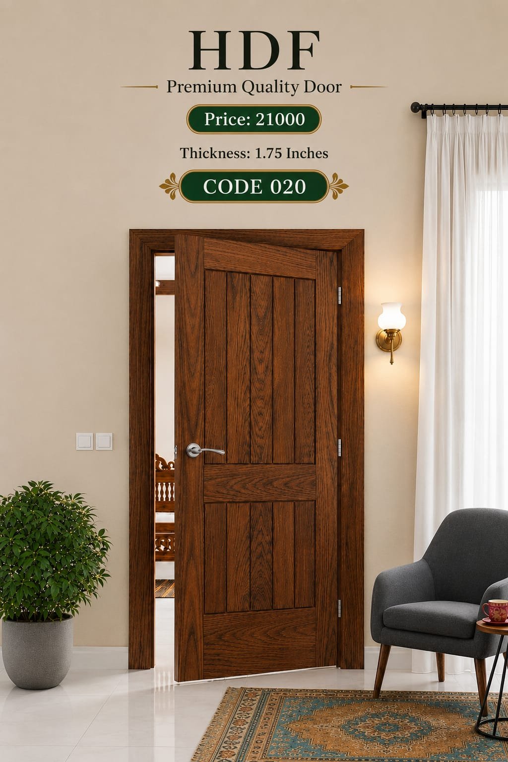 EcoWood HDF Door Code 020