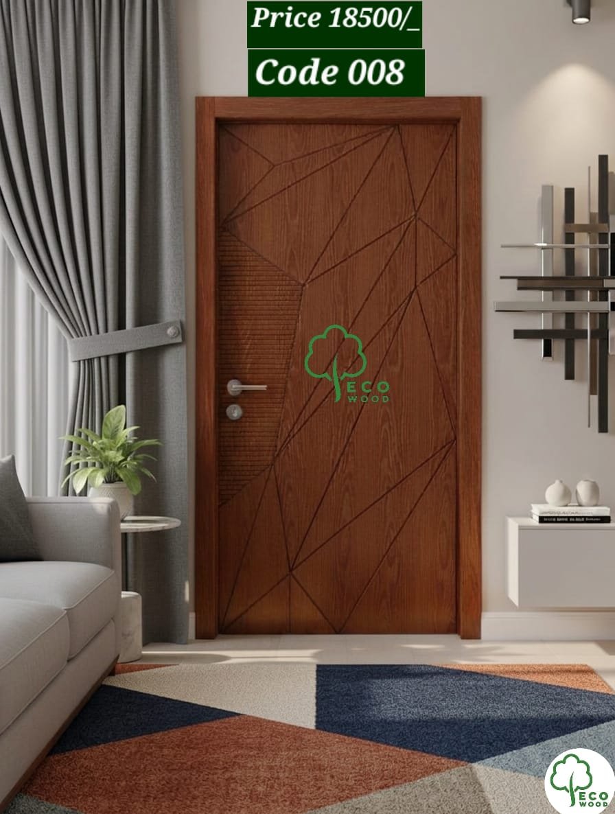 3D Straight Grains Veneer Door Code 008